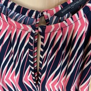 Banana Republic coral/navy sundress